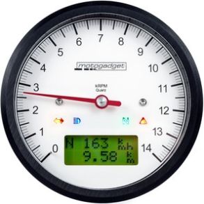 Motogadget Classic - Analog Omdrejningstller Med Speedometer