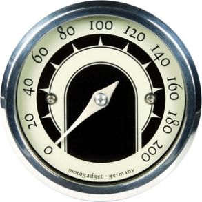 Motogadget Tiny Speedster MC Speedometer - Poleret