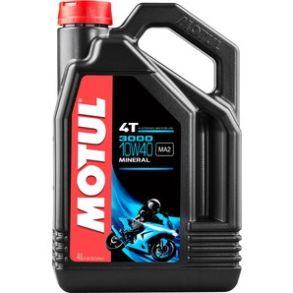 Motul 3000 4T 10W40 Mineralsk Motorolie - 4 Liter