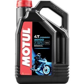 Motul 3000 4T 20W50 Mineralsk Motorolie - 4L