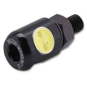 MC Nummerpladelys (E-godkendt) SMD Bolt Sort - 6mm Gevind