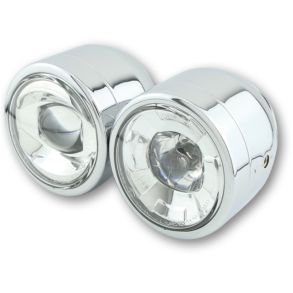 Shin Yo Twin LED Forlygte Krom