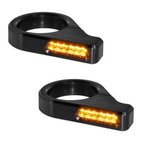 Heinz Bikes ZC-Line Classic LED Sideblink Til Forgaffel - Sort