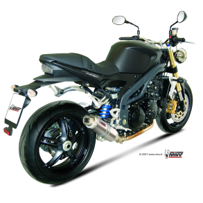 Speed Triple rg. 2007-2010 MIVV GP Slip-on MC Udstdning - Titanium
