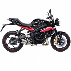 Street Triple 675 /R rg. 2013-2016 LeoVince Factory S Slip-on MC Udstdning