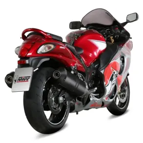 Suzuki GSX 1300 R Hayabusa rg. 2008-2017 Mivv Oval Carbon Dual Slip-on MC Udstdning