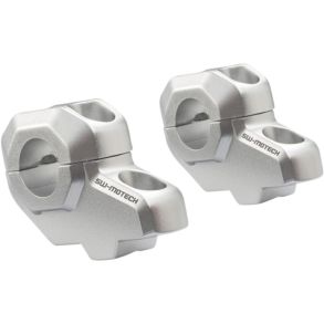 Riser / Styrhver SW Motech Til 22mm Styr - Hver 30mm & Forskyder 21mm - Slv