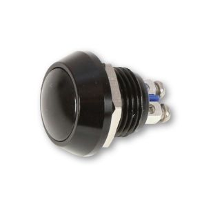 Motogadget Tryk Kontakt Aluminium Sort (IP65)