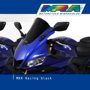 Yamaha YZF-R3 rg. 2019- Vindskrm MRA Racing Sort