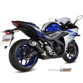 Yamaha YZF-R3 rg. 2015- MIVV GP Slip-on MC Udstdning Carbon
